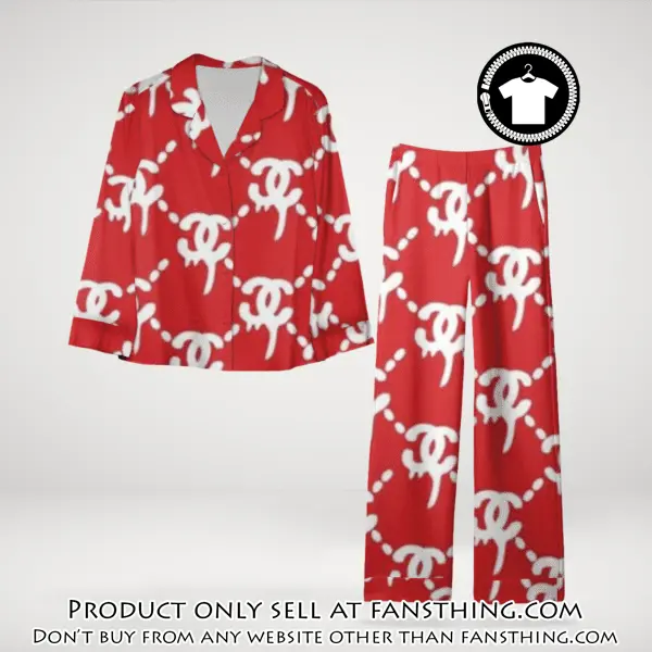 Trending luxury chanel satin pajama set pjs1038 fst0731665